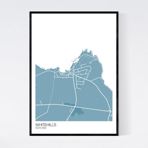 Whitehills Town Map Print