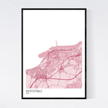 Load image into Gallery viewer, Whitstable Town Map Print