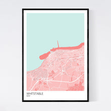 Load image into Gallery viewer, Whitstable Town Map Print