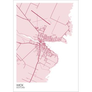 Map of Wick, Scotland