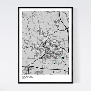 Wickford Town Map Print