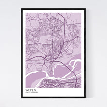 Load image into Gallery viewer, Widnes City Map Print