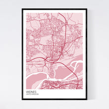 Load image into Gallery viewer, Widnes City Map Print