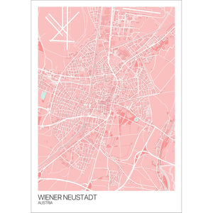 Map of Wiener Neustadt, Austria