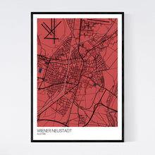 Load image into Gallery viewer, Wiener Neustadt City Map Print