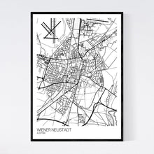 Load image into Gallery viewer, Wiener Neustadt City Map Print