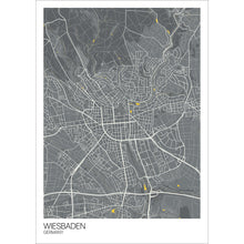 Load image into Gallery viewer, Map of Wiesbaden, Germany
