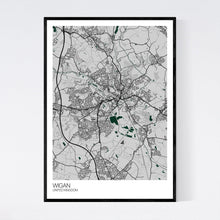Load image into Gallery viewer, Wigan City Map Print