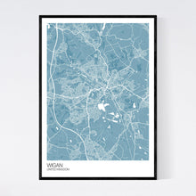 Load image into Gallery viewer, Wigan City Map Print