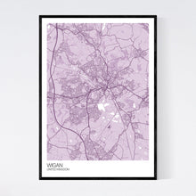 Load image into Gallery viewer, Wigan City Map Print