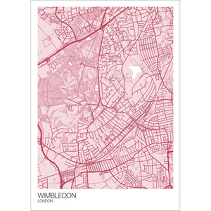 Map of Wimbledon, London