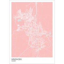 Load image into Gallery viewer, Map of Windhoek, Namibia