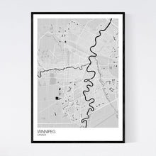Load image into Gallery viewer, Winnipeg City Map Print
