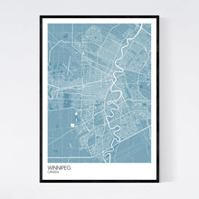 Load image into Gallery viewer, Winnipeg City Map Print