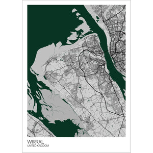 Map of Wirral, United Kingdom