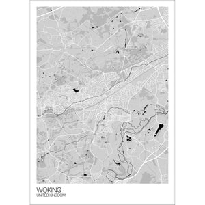 Map of Woking, United Kingdom