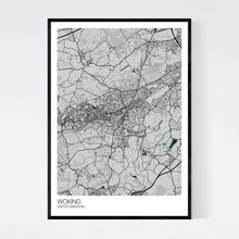 Load image into Gallery viewer, Woking City Map Print