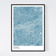 Load image into Gallery viewer, Woking City Map Print