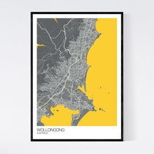 Load image into Gallery viewer, Map of Wollongong, Australia