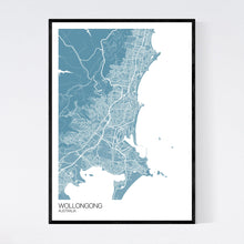 Load image into Gallery viewer, Wollongong City Map Print