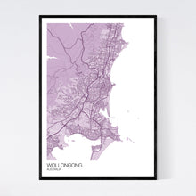 Load image into Gallery viewer, Wollongong City Map Print