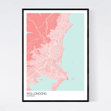 Load image into Gallery viewer, Wollongong City Map Print