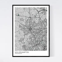 Load image into Gallery viewer, Wolverhampton City Map Print