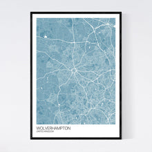 Load image into Gallery viewer, Wolverhampton City Map Print