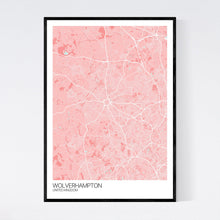 Load image into Gallery viewer, Wolverhampton City Map Print
