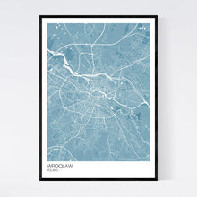 Load image into Gallery viewer, Wrocław City Map Print