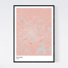 Load image into Gallery viewer, Wuhan City Map Print