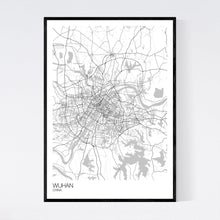 Load image into Gallery viewer, Wuhan City Map Print