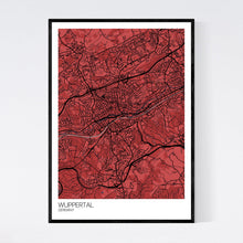 Load image into Gallery viewer, Wuppertal City Map Print