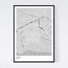 Load image into Gallery viewer, Xi&#39;an City Map Print