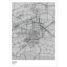 Load image into Gallery viewer, Map of Xi&#39;an, China