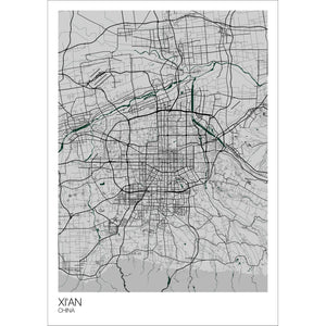 Map of Xi'an, China