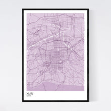 Load image into Gallery viewer, Xi&#39;an City Map Print