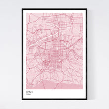 Load image into Gallery viewer, Xi&#39;an City Map Print
