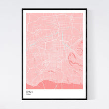 Load image into Gallery viewer, Xi&#39;an City Map Print