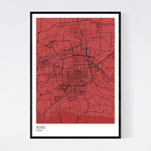 Load image into Gallery viewer, Xi&#39;an City Map Print