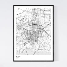 Load image into Gallery viewer, Xi&#39;an City Map Print