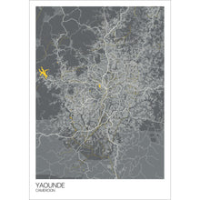 Load image into Gallery viewer, Map of Yaounde, Cameroon