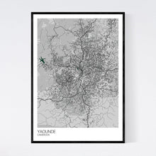 Load image into Gallery viewer, Yaounde City Map Print