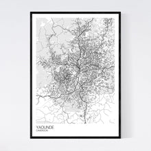 Load image into Gallery viewer, Yaounde City Map Print