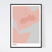 Load image into Gallery viewer, Yemen Country Map Print