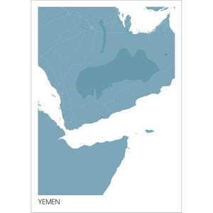 Map of Yemen, 