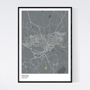Yeovil Town Map Print