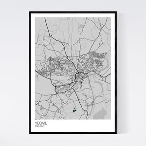 Yeovil Town Map Print