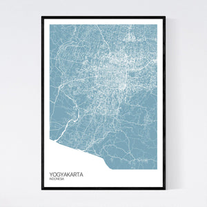 Yogyakarta City Map Print