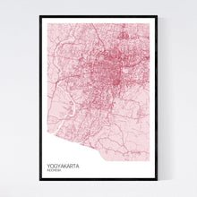 Load image into Gallery viewer, Yogyakarta City Map Print